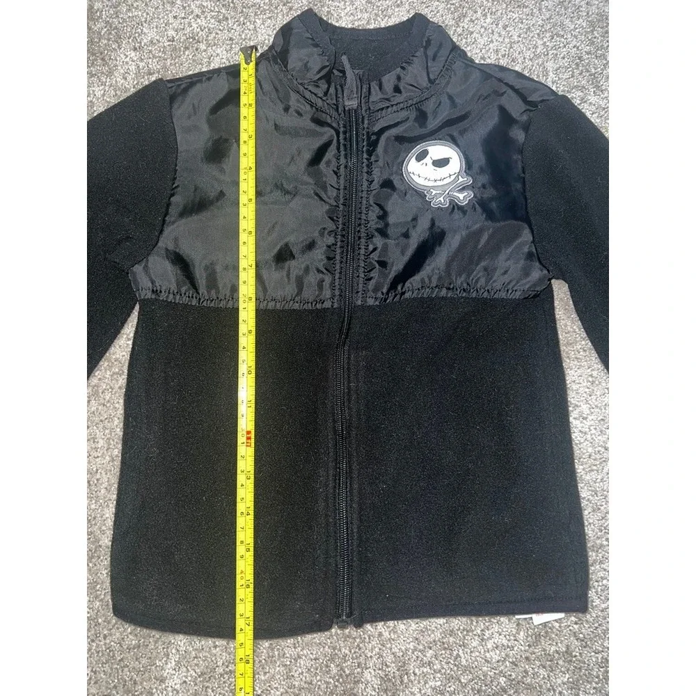 Disney Nightmare Before Christmas Jack Skellington Fleece Jacket Black Kids 5/6